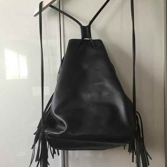 Victoria’s Secret Faux Leather Drawstring Bag - Picture 4 of 5